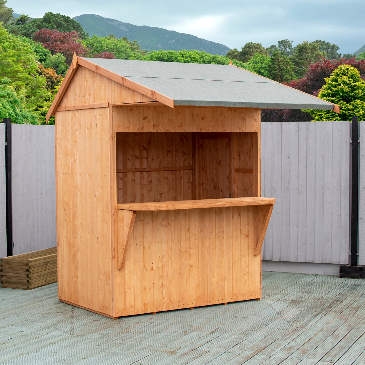 Bar Apex | 6x4 Timber Garden Bar with Convertible Store
