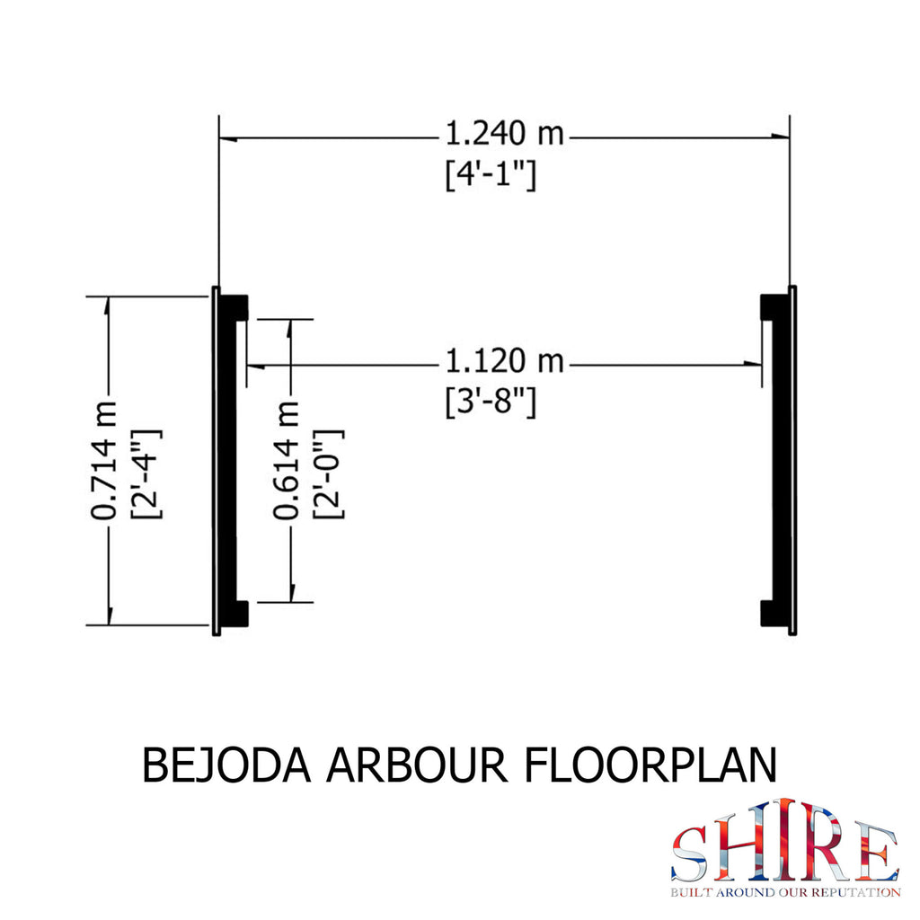 Bejoda Arch | 4x2 Pressure Treated Timber Garden Arch
