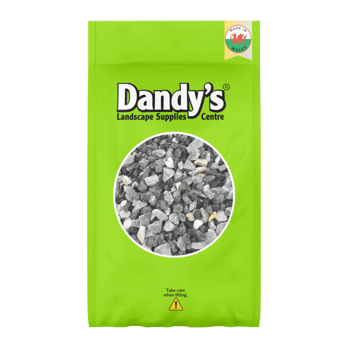 Black Ice Gravel | 20mm Black, Grey & White Marble Chippings
