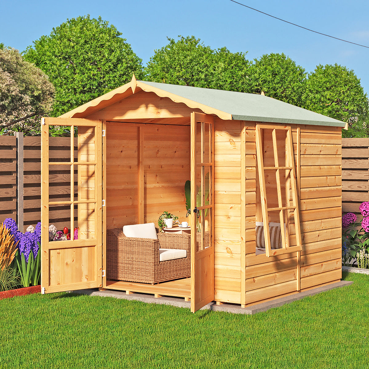 Buckingham Summerhouse | 7x7 Shiplap Timber Summerhouse