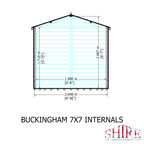 Buckingham Summerhouse | 7x7 Shiplap Timber Summerhouse