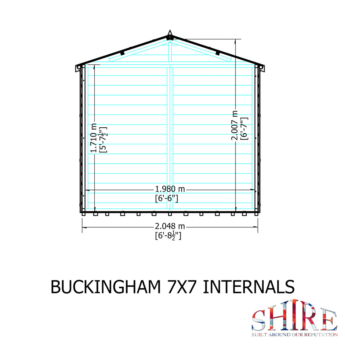 Buckingham Summerhouse | 7x7 Shiplap Timber Summerhouse