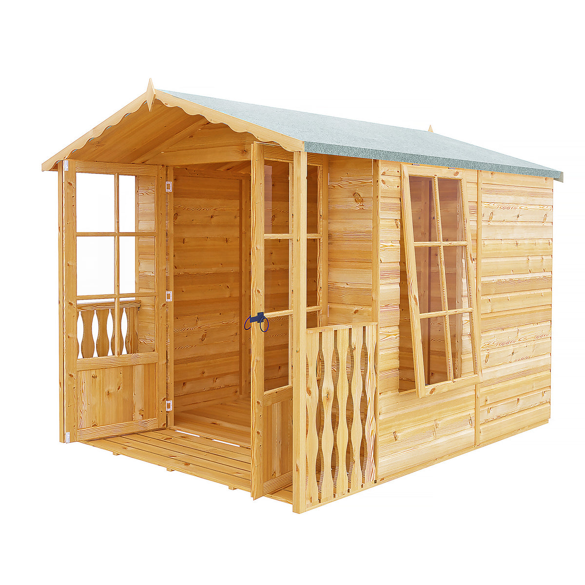 Buckingham + Verandah Summerhouse | 7x9 Shiplap Timber Summerhouse