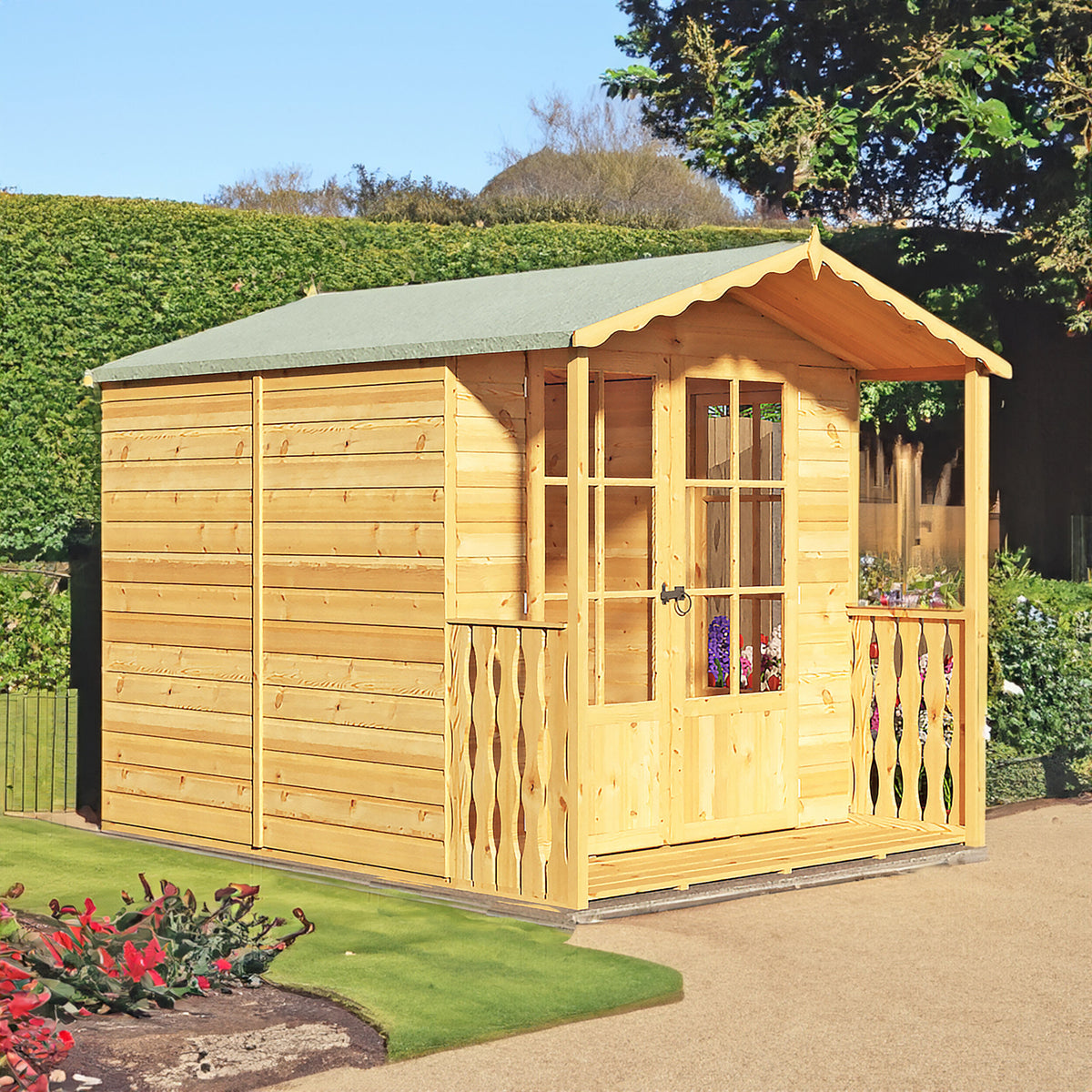 Buckingham + Verandah Summerhouse | 7x9 Shiplap Timber Summerhouse