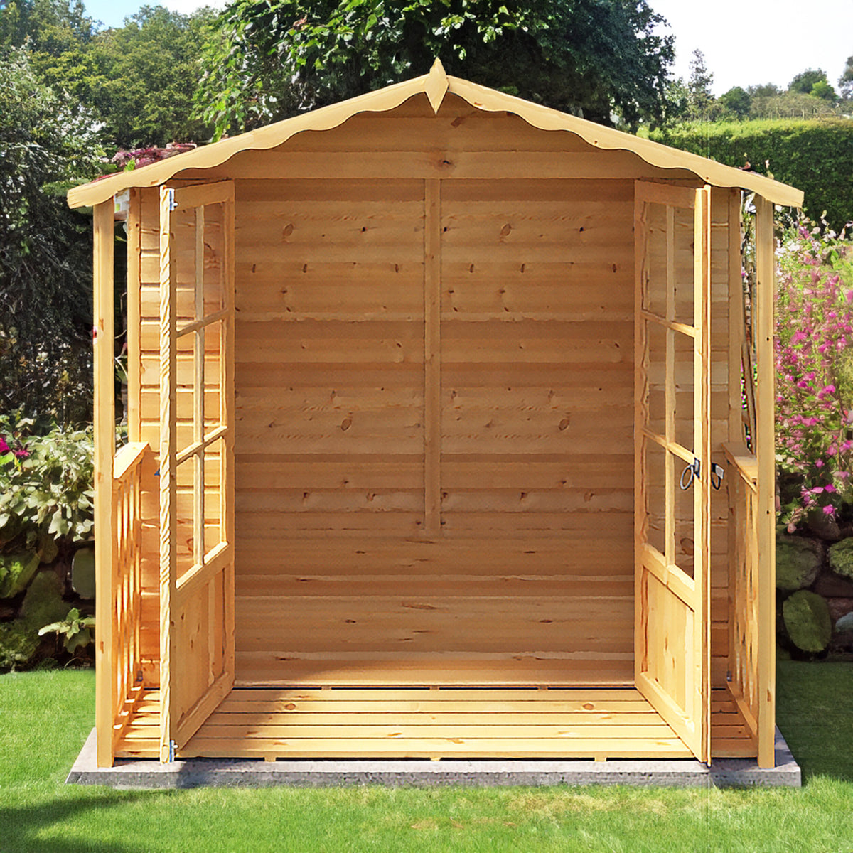Buckingham + Verandah Summerhouse | 7x9 Shiplap Timber Summerhouse