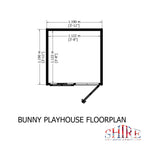 Bunny 4x4 Playhouse | Children's Timber Wendy House