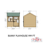 Bunny 4x4 Playhouse | Children's Timber Wendy House