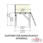 Shire Bunny 6x4 Playhouse with Platform
