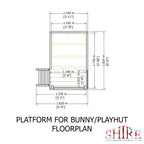 Shire Bunny 6x4 Playhouse with Platform