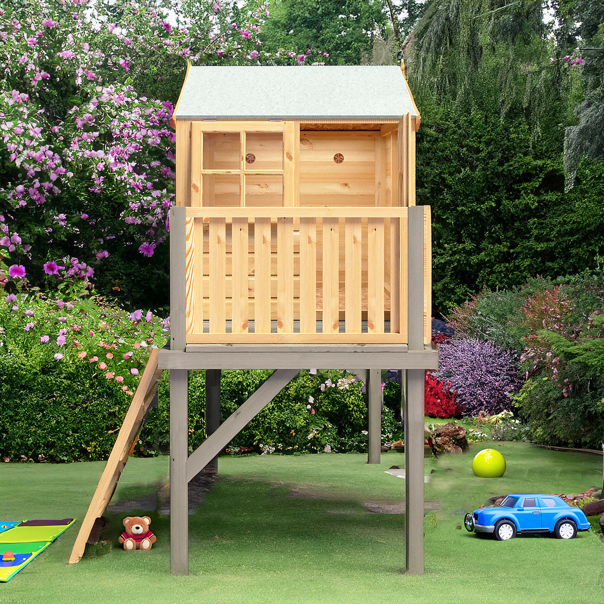 Shire Bunny 6x4 Playhouse with Platform
