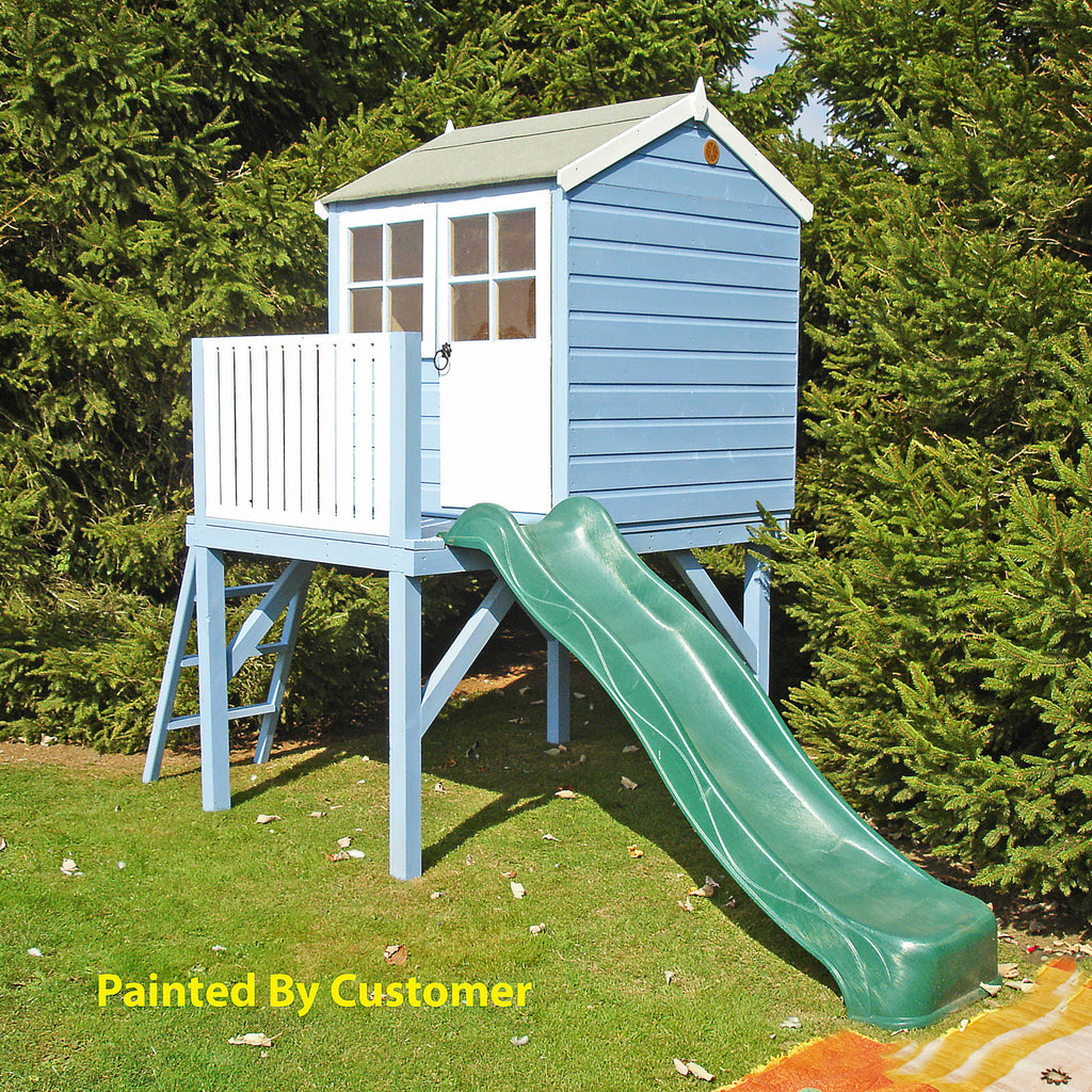 Shire Bunny 6x4 Playhouse with Platform & Slide