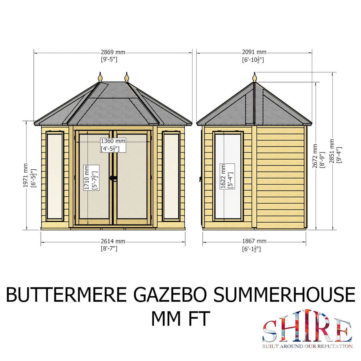 Buttermere Summerhouse | 8x6 Shiplap Timber Summerhouse