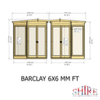 Barclay Summerhouse | Glazed Double Door Shiplap Timber Summerhouse