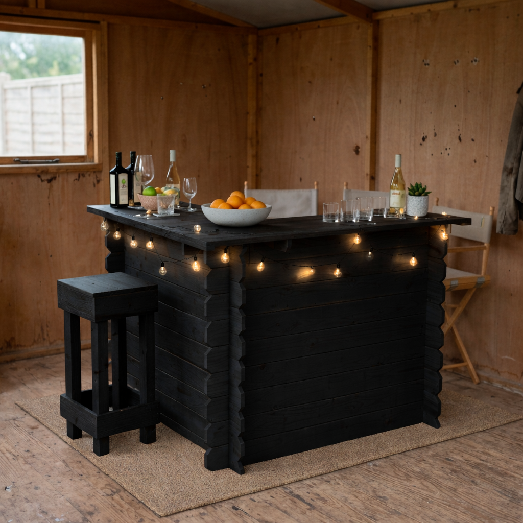 Wooden Interlock Corner Bar
