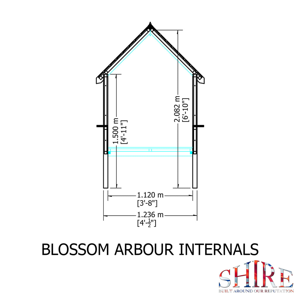 Blossom Arbour | 4x2 Pressure Treated Timber Garden Arbour