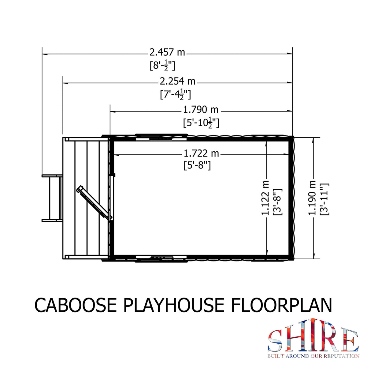 Caboose Loglap 8x6 | Timber Garden Building