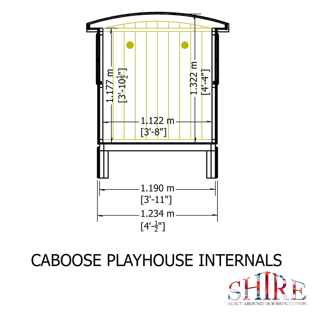 Caboose Loglap 8x6 | Timber Garden Building