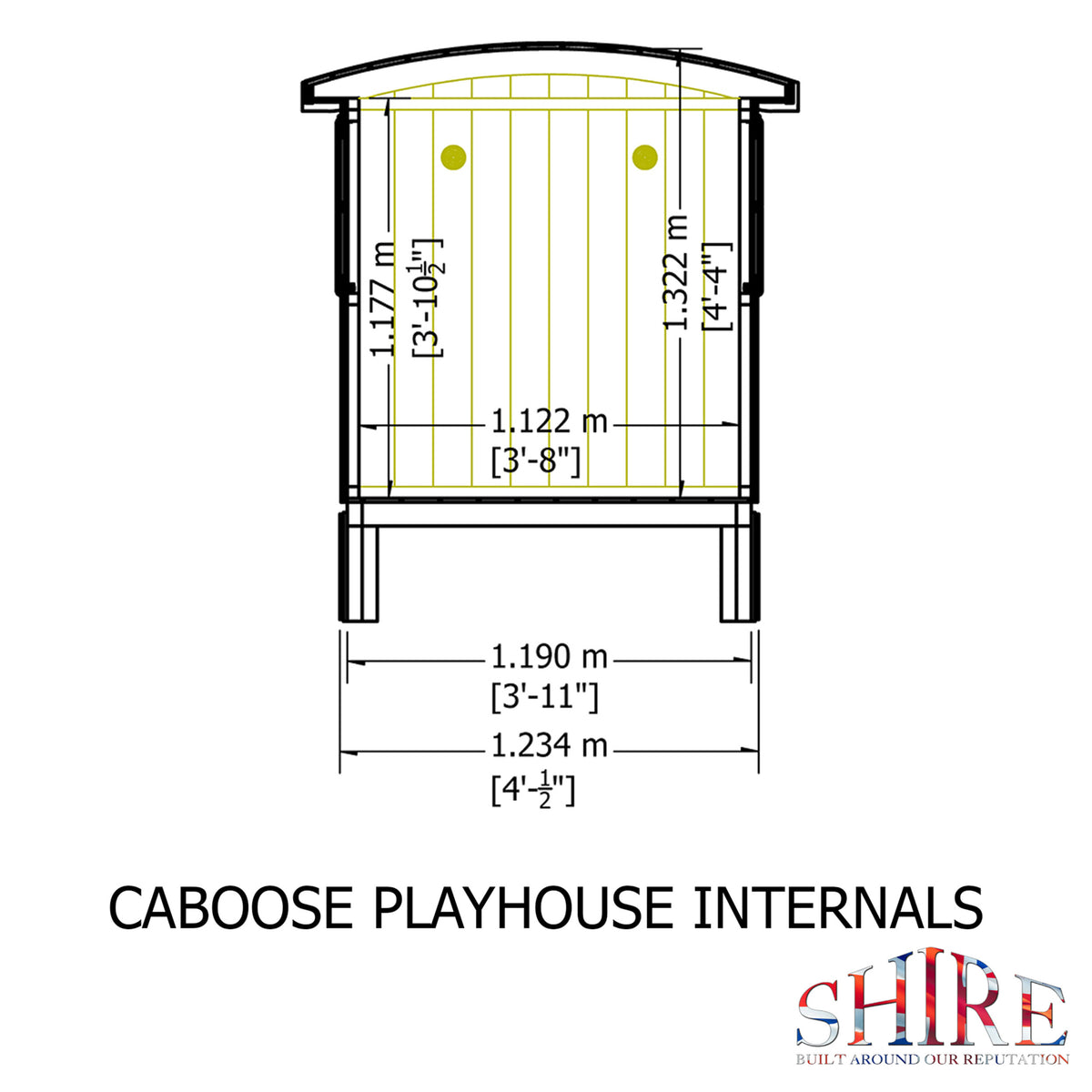 Caboose Loglap 8x6 | Timber Garden Building
