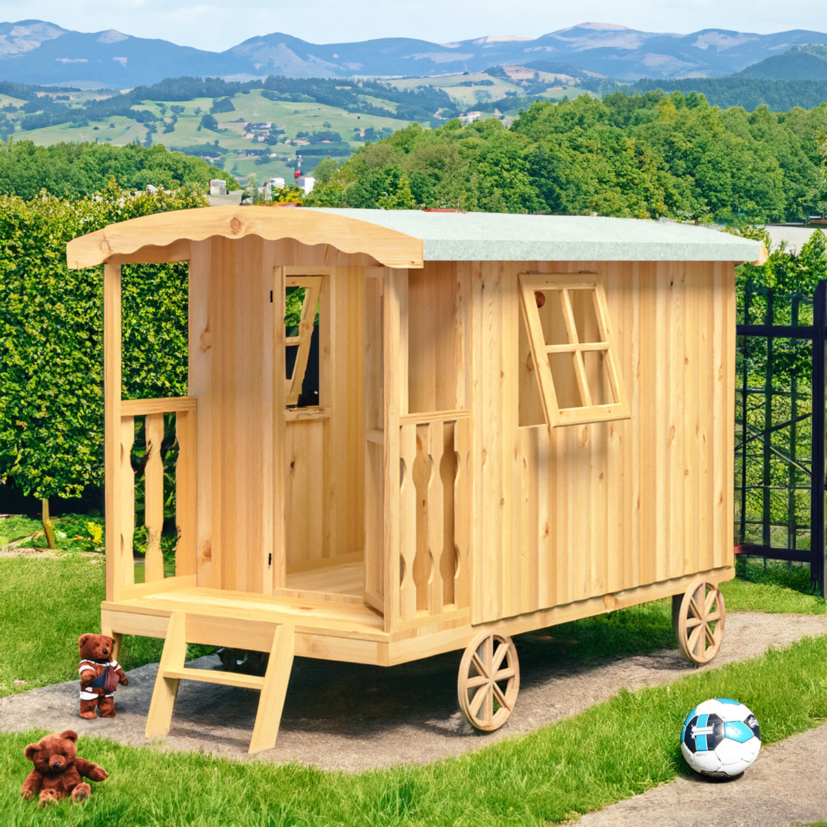 Caboose Loglap 8x6 | Timber Garden Building