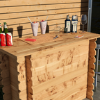 Rustic Wooden Interlock Bar