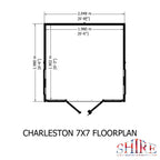 Charleston Summerhouse | 7x7 Shiplap Timber Summerhouse