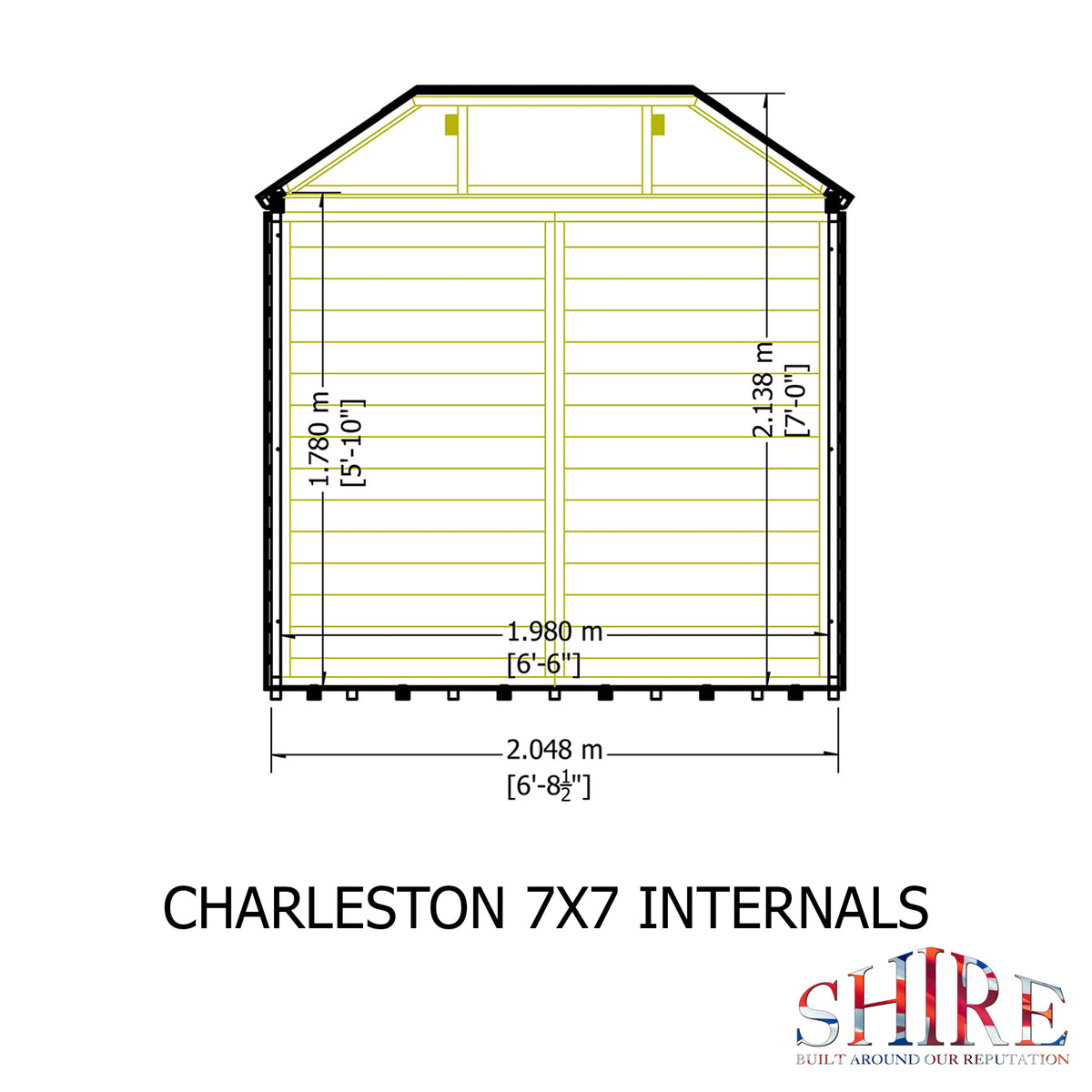 Charleston Summerhouse | 7x7 Shiplap Timber Summerhouse