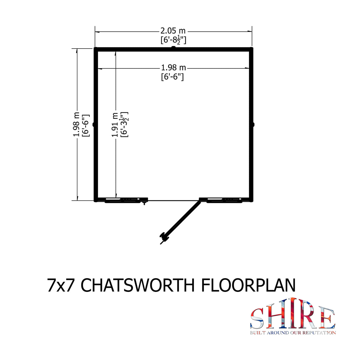 Chatsworth Summerhouse | 7x7 Shiplap Timber Summerhouse