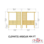Clematis Arbour | 5x5 Pressure Treated Timber Corner Arbour