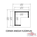 Corner Arbour | 4x4 Pressure Treated Timber Corner Arbour