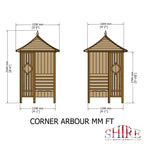 Corner Arbour | 4x4 Pressure Treated Timber Corner Arbour