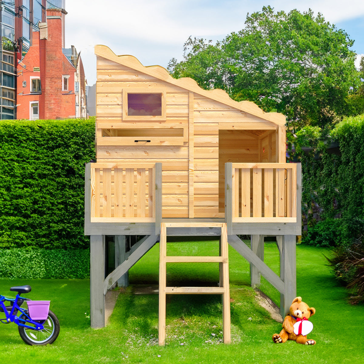 Shire Command Post 6x6 Playhouse with Platform