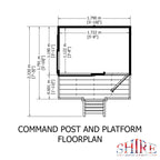 Shire Command Post 6x6 Playhouse with Platform