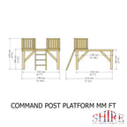 Shire Command Post 6x6 Playhouse with Platform