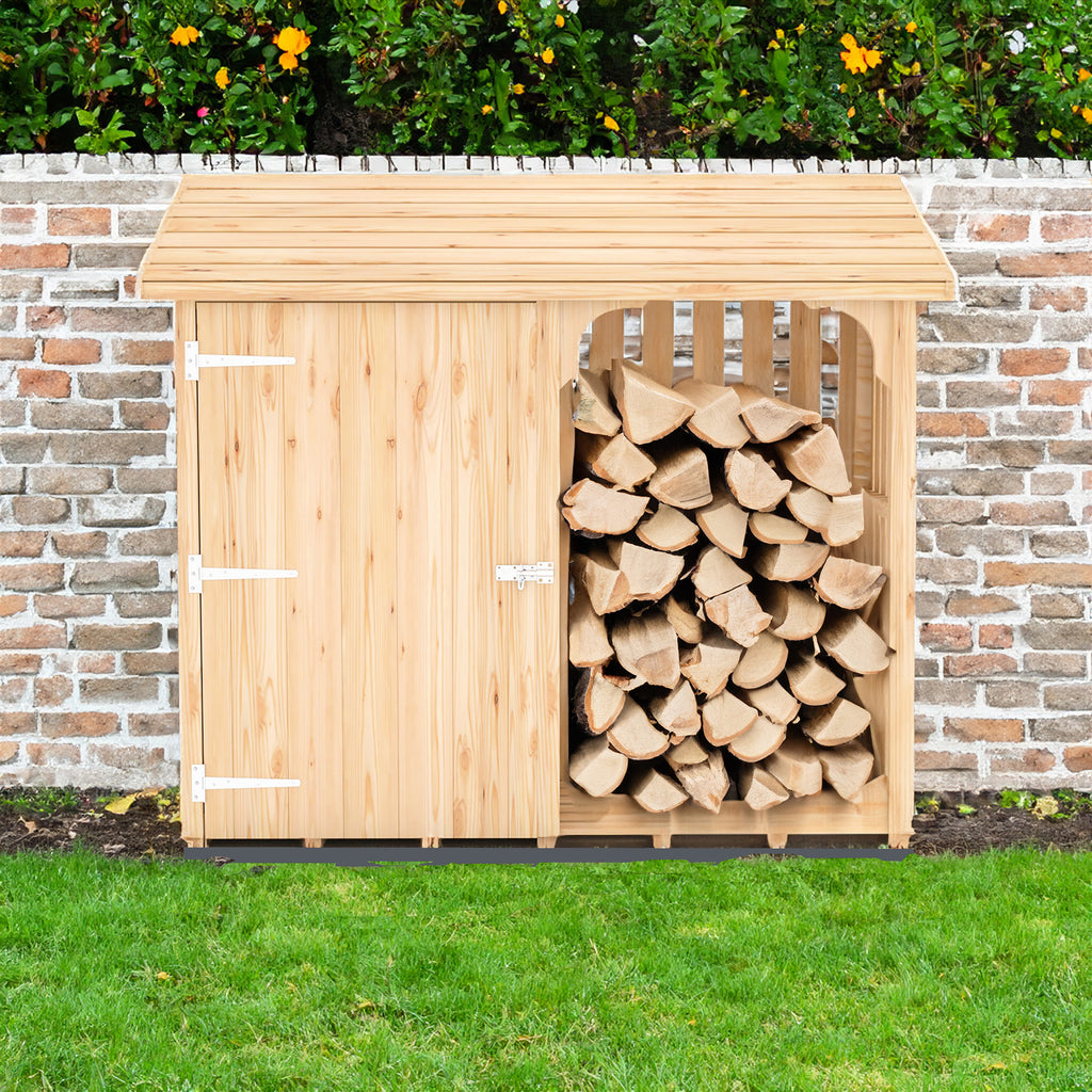 Country Log Store | 5x2 Pressure Treated Timber Log and Tool Store