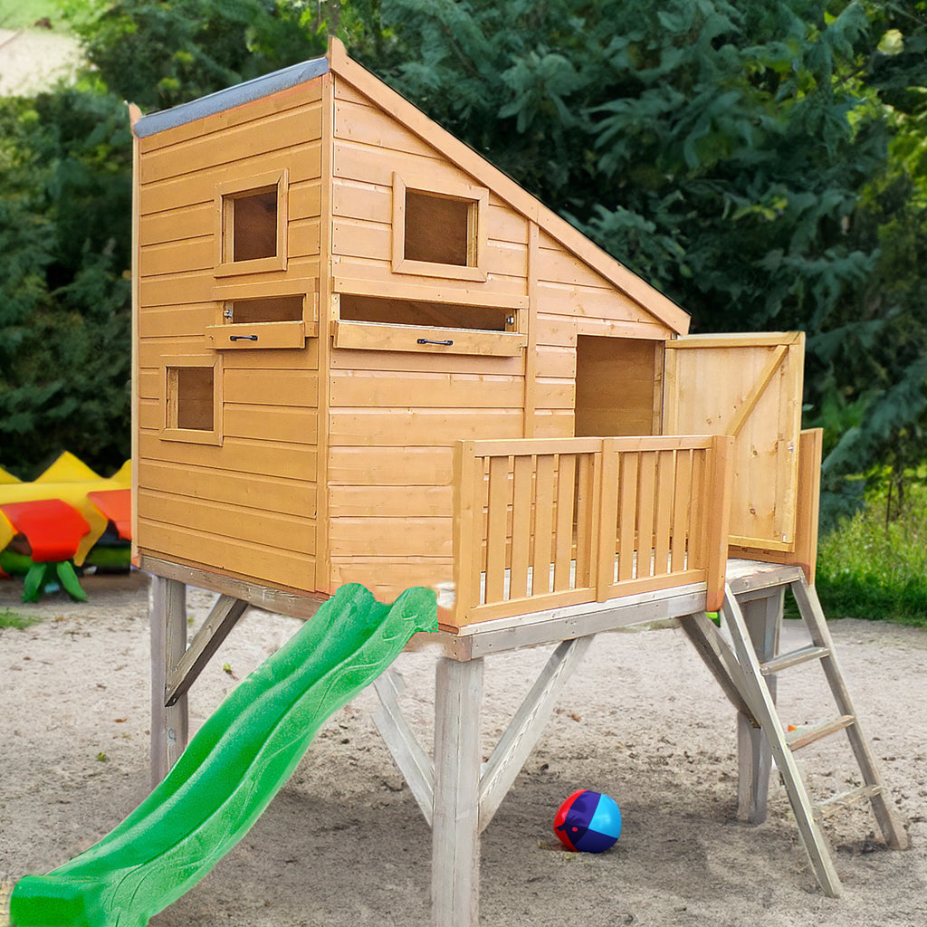 Command Post 6x6 Playhouse with Platform & Slide