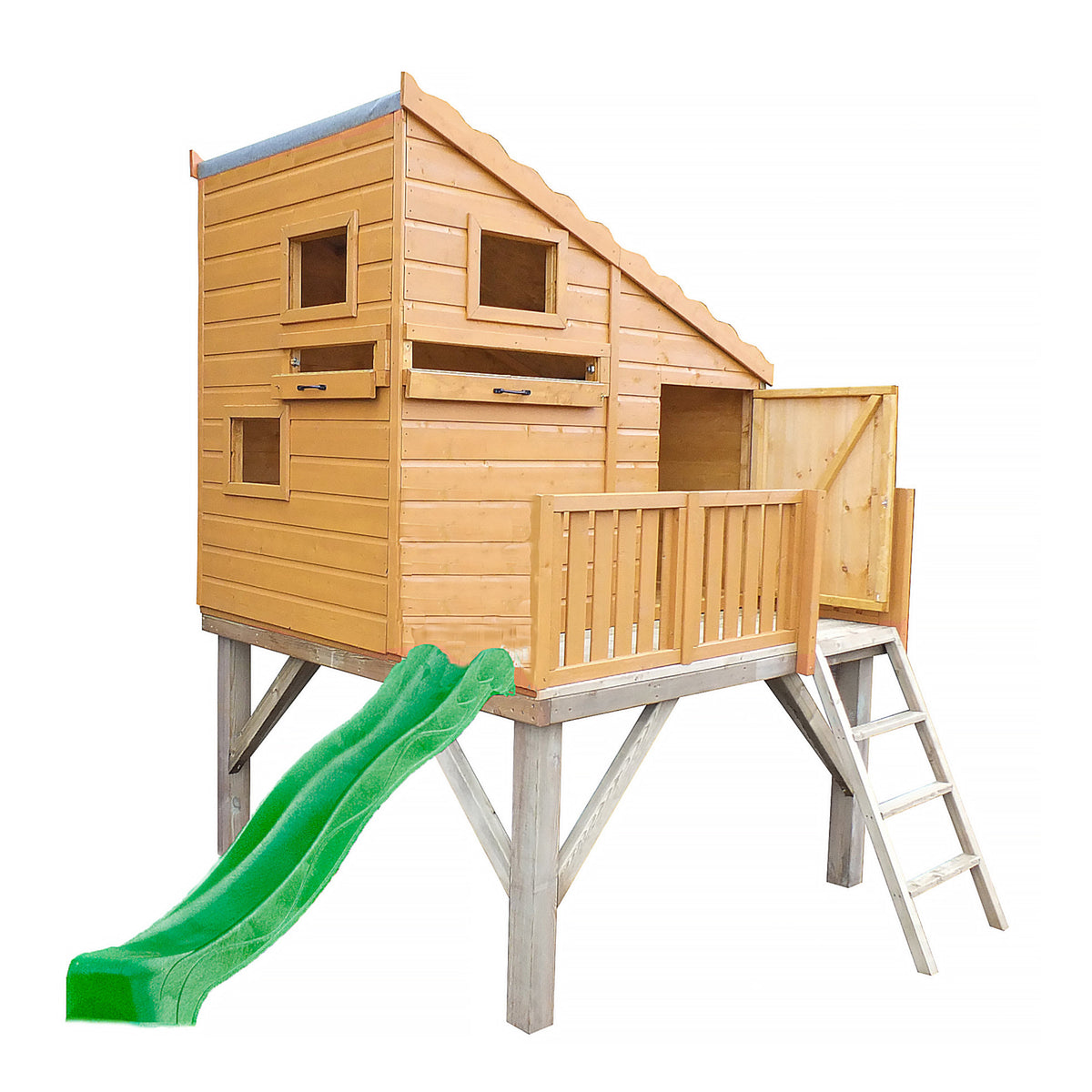 Command Post 6x6 Playhouse with Platform & Slide