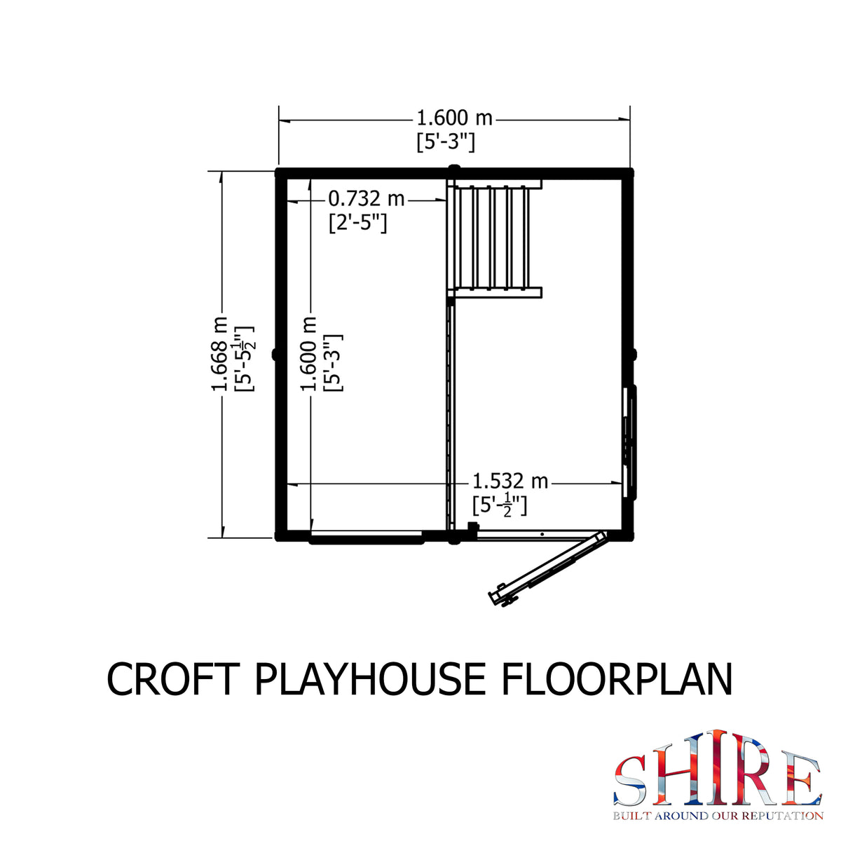 Croft Playhouse | 5x5 Shiplap Timber Playhouse