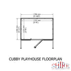 Cubby Playhouse | 6x4 Shiplap Timber Playhouse