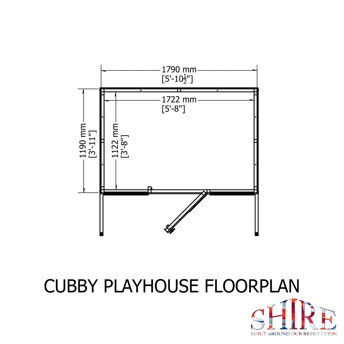 Cubby Playhouse | 6x4 Shiplap Timber Playhouse
