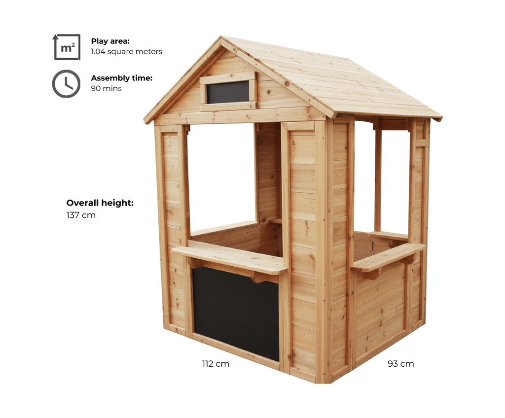 Wooden Café Shop Playhouse | Kids' Role-Play Shop & Kitchen