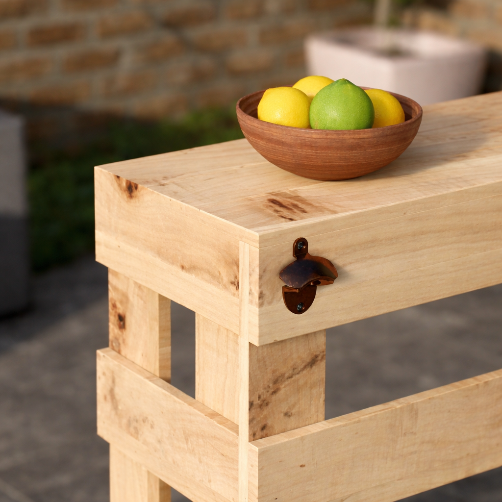 Rustic Wooden Pallet Style Bar | Handcrafted Garden Bar