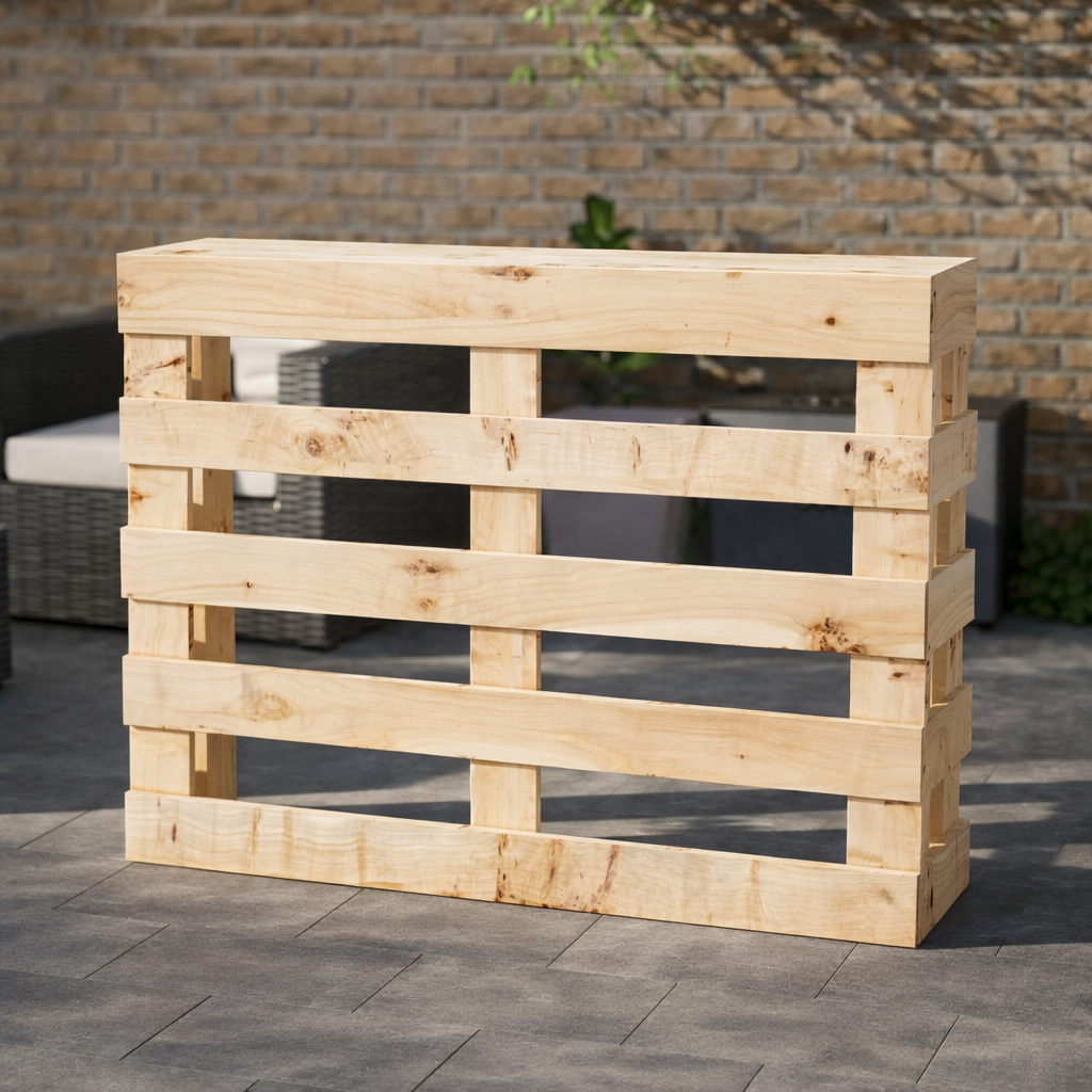 Rustic Wooden Pallet Style Bar | Handcrafted Garden Bar