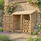 Country Log Store | 5x2 Pressure Treated Timber Log and Tool Store