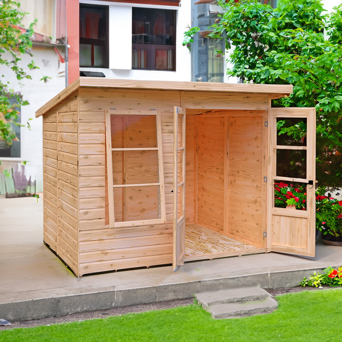 Dahlia Pent Summerhouse 8x6 – Shire timber summerhouse