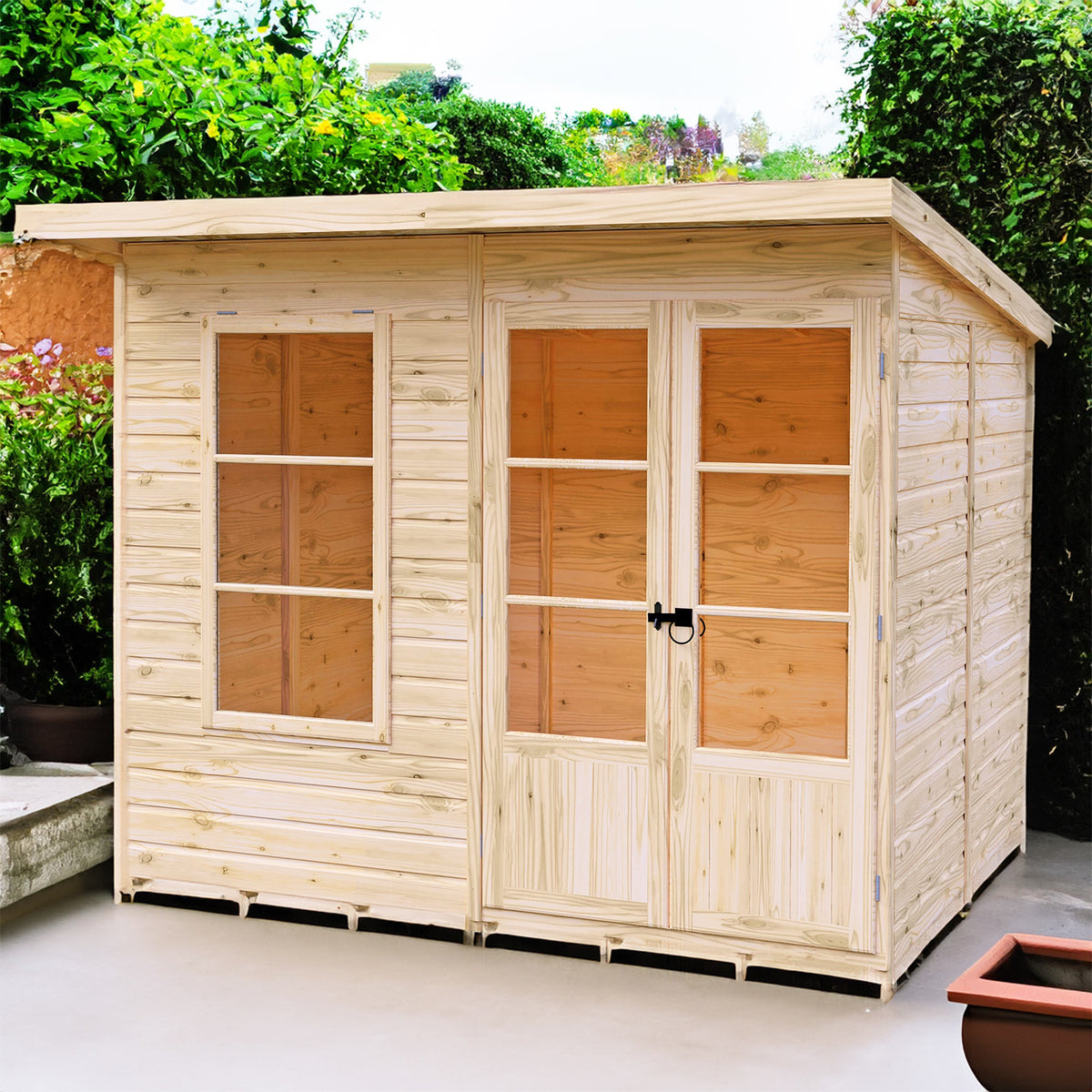 Dahlia Pent Summerhouse 8x6 – Shire timber summerhouse
