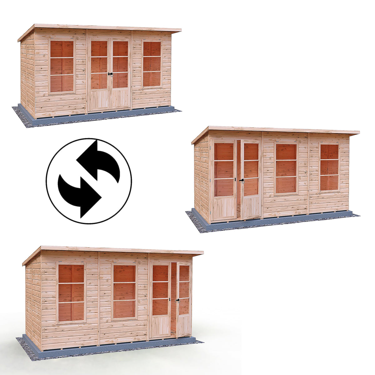 Dahlia Pent Summerhouse 12x6 – Shire timber summerhouse
