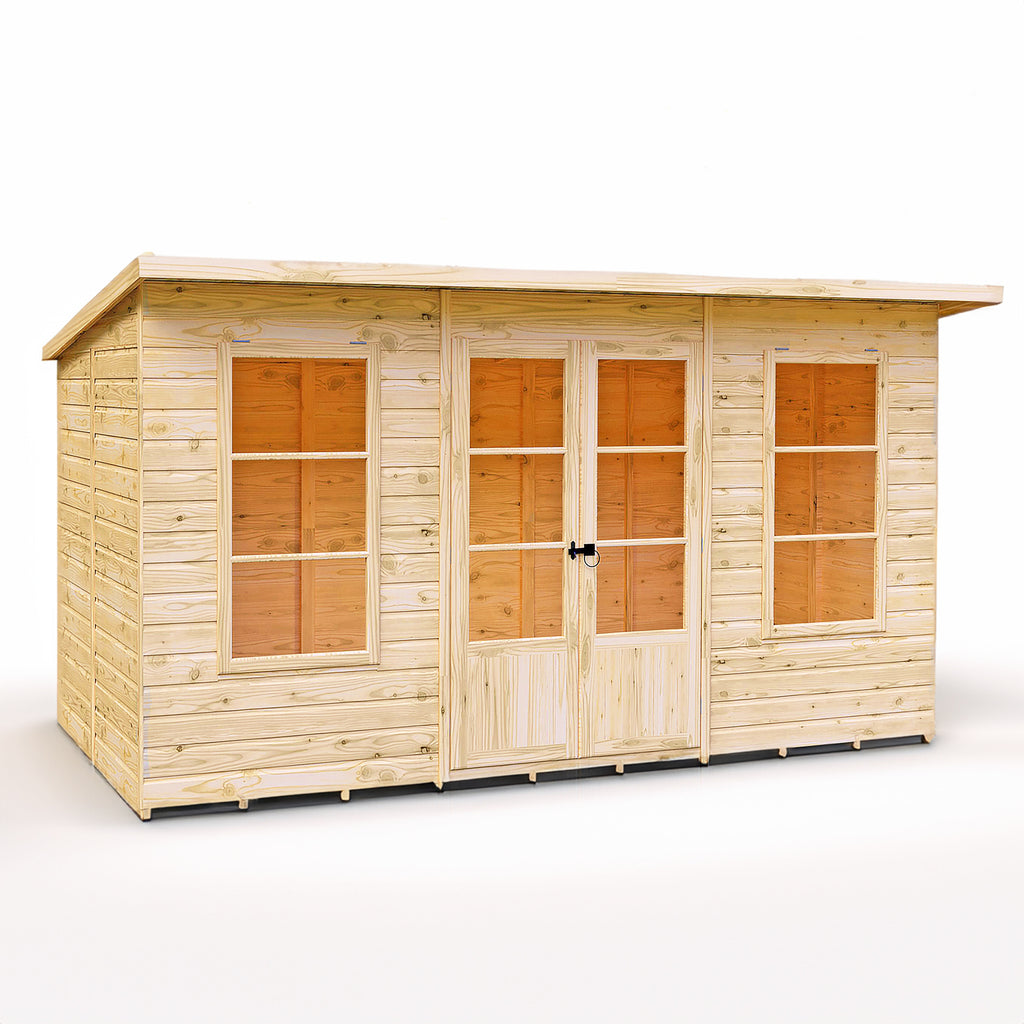 Dahlia Pent Summerhouse 12x6 – Shire timber summerhouse