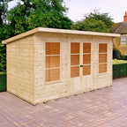 Dahlia Pent Summerhouse 12x6 – Shire timber summerhouse