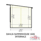 Dahlia Pent Summerhouse 16x6 – Shire timber summerhouse