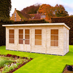 Dahlia Pent Summerhouse 16x6 – Shire timber summerhouse